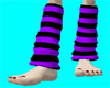 purple and black socks