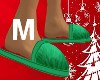 Male Grinchmas Slippers