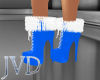 JVD Blue Fur Boots