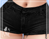 VK~Black Denim Shorts