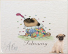 February Pug Calendar