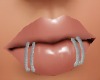 Silver Double Lip rings