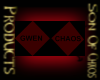 Gwen & Chaos pet collar