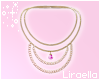 Pink Pearl Gold Necklace