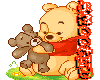 Animated Pooh with bear