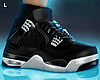 4s Sneakers Retro Black