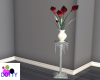 burgandy lily / vase