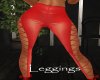 AV Red Laced Leggings