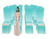 BAD Teal Wedding Chairs