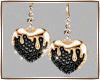 ❣Earrings|Black Heart