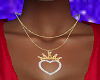 FG~ Crown Heart Necklace