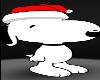 Christmas Dancing Snoopy Red Santa Clause Hats White FUR