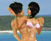 Jad & Tok swimsuit kiss