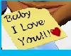 Baby I Love U Notecard