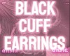 Black Cuff Earrings