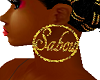 Sabou's gold earrings