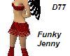 Funky Jenny-Red/bk