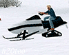 Animated Snowmobile Wht