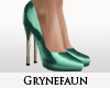 Pra emerald patent heels