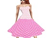 Pink polka dots dress