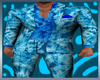 Blue Tiedye Suit Open