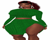 Knit Skirt Green Xxl