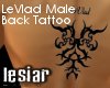 LeVlad Male Back Tattoo