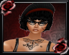 -A- Knit Hat Black wRed