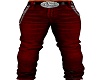 Wolf Buckle Red Jean