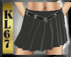 [KL]Black satin skirt