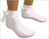White Doll Socks wBows
