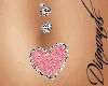 pink Heart Belly Ring