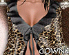Leopard Shirt . Frilly