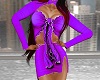 Ruffled Purple Dress