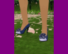 chaussure jeans a fleure