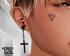 ♣ Cross Earring