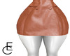 EMBX Brown LTHR Skirt