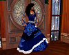blue snowflake gown