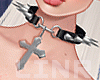 Choker Black Cross