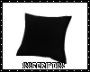 SCR. Black Throw Pillow