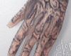 M. Skull hand tatto