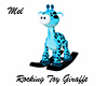 Rocking Toy Blue Giraffe