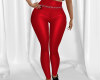 Red Belted Pants L