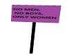 No men