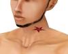 CustRedStarNeckTatt