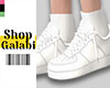 ❡ White Sneaker + Sock