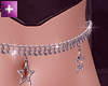 y2k star belly chain