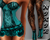 NIX~Cherish Corset Teal