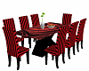 LOS Red Black Dining Set