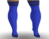 Blue Lacetop Stockings